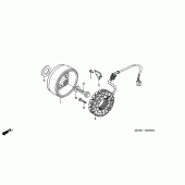 Схема вузла: Генератор для Honda XL650 Transalp