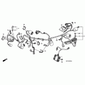 Схема вузла: Електрообладнання (XL125V7 / 8) для Honda XL125 Varadero