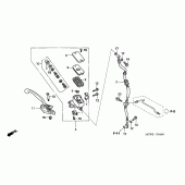 Схема вузла: Передній гальмівний циліндр (VFR800) для Honda VFR800 VFR