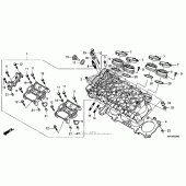 Схема вузла: Головка циліндра для Honda CBR1000 CBR1000RR (ABS) Fireblade