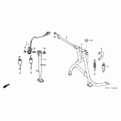 Схема вузла: Підставка для Honda CBF500