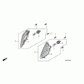 Схема вузла: Поворотники для Honda FJS400 Silver Wing