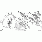 Схема вузла: Заднє крило для Honda GL1800 Gold Wing