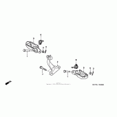 Схема вузла: Підніжки для Honda XR400