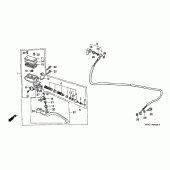 Схема вузла: Головний циліндр зчеплення для Honda VFR750F Interceptor