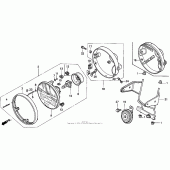 Схема узла: Фара для Honda CB750 Nighthawk