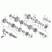 Схема вузла: Трансмісія для Honda CRF450 CRF450R