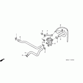 Схема вузла: Система вентиляція картера для Honda VT750 Shadow ACE