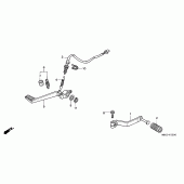 Схема узла: Педаль(Лапка) для Honda VFR800 VFR