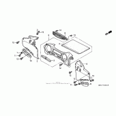 Схема узла: Приборная панель для Honda GL1500 Valkyrie Interstate