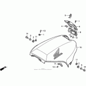 Схема вузла: Shelter для Honda ST1100 Pan-European