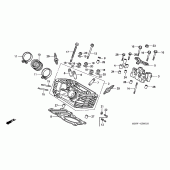 Схема вузла: Головка циліндра (REAR) для Honda VT600 Shadow VLX