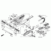 Схема вузла: Задній важіль (Маятник) для Honda CRF450 CRF450X