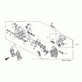 Схема узла: Right передний тормозной супорт (gl1800) для Honda GL1800 Gold Wing