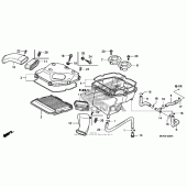 Схема вузла: Повітряний фільтр для Honda GL1800 Gold Wing