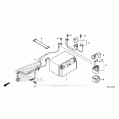 Схема вузла: Акумулятор для Honda VFR1200 Crosstourer