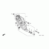 Схема узла: Задняя подвеска для Honda NT700 Deauville