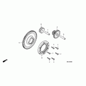 Схема вузла: Привід стартера для Honda CB1300 Super Bol D'Or