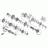 Схема вузла: Трансмісія для Honda CRF250 CRF250R