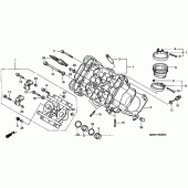 Схема вузла: Головка циліндра front для Honda VFR800 Interceptor