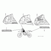 Схема узла: Label read the manual (XR400RT/V/W) для Honda XR400