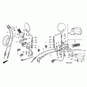 Схема вузла: Switch / cable для Honda XL600 Transalp