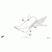 Схема вузла: Сидіння для Honda CRF230 CRF230F