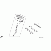 Схема вузла: Trip meter / spanner для Honda XR250