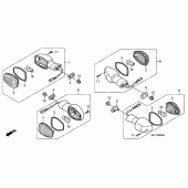 Схема вузла: Поворотники для Honda XL700V Transalp