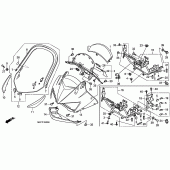 Схема вузла: Передній обтічник для Honda XL1000V Varadero