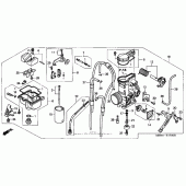 Схема вузла: Карбюратор для Honda XR650