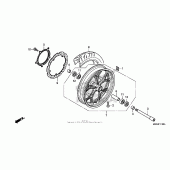 Схема узла: Передние колесо для Honda NC700