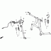 Схема узла: Подставка для Honda CBR600 CBR600F3