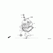 Схема вузла: Клапанна кришка для Honda CRF250 CRF250R