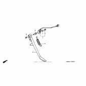 Схема вузла: Підставка для Honda VT600 Shadow VLX Deluxe