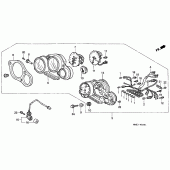 Схема вузла: Панель приладів (2) для Honda CBR900RR CBR900RR Fireblade