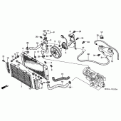 Схема вузла: Радіатор для Honda CB900 919