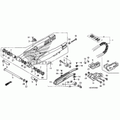 Схема вузла: Задній важіль (Маятник) для Honda CRF250 CRF250X