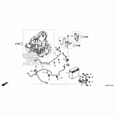 Схема вузла: Акумулятор для Honda GL1800 Gold Wing Valkyrie