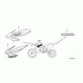 Схема вузла: Label read the manual (CR250R6,7) для Honda CR250