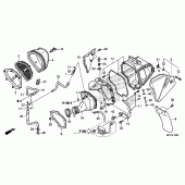 Схема вузла: Повітряний фільтр для Honda CRF450 CRF450X