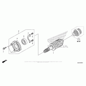 Схема вузла: Primary Shaft для Honda ST1300 Pan-European Police