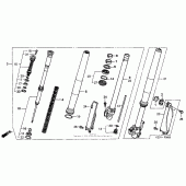 Схема узла: Вилка передней оси для Honda CR250