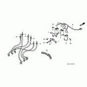 Схема вузла: Котушка запалювання для Honda GL1500 Gold Wing Aspencade