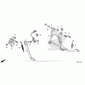 Схема вузла: Підставка для Honda GL1800 Gold Wing F6B Bagger