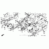 Схема узла: Выхлопная система для Honda GL1800 Gold Wing