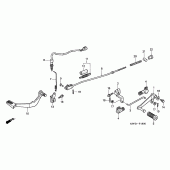 Схема вузла: Педаль (Лапка) для Honda CBF250
