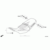 Схема узла: Сиденье для Honda CRF250 CRF250L