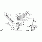Схема вузла: Front brake mastercylinder для Honda VT750 Shadow RS