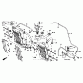 Схема вузла: Радіатор & Термостат для Honda XR650